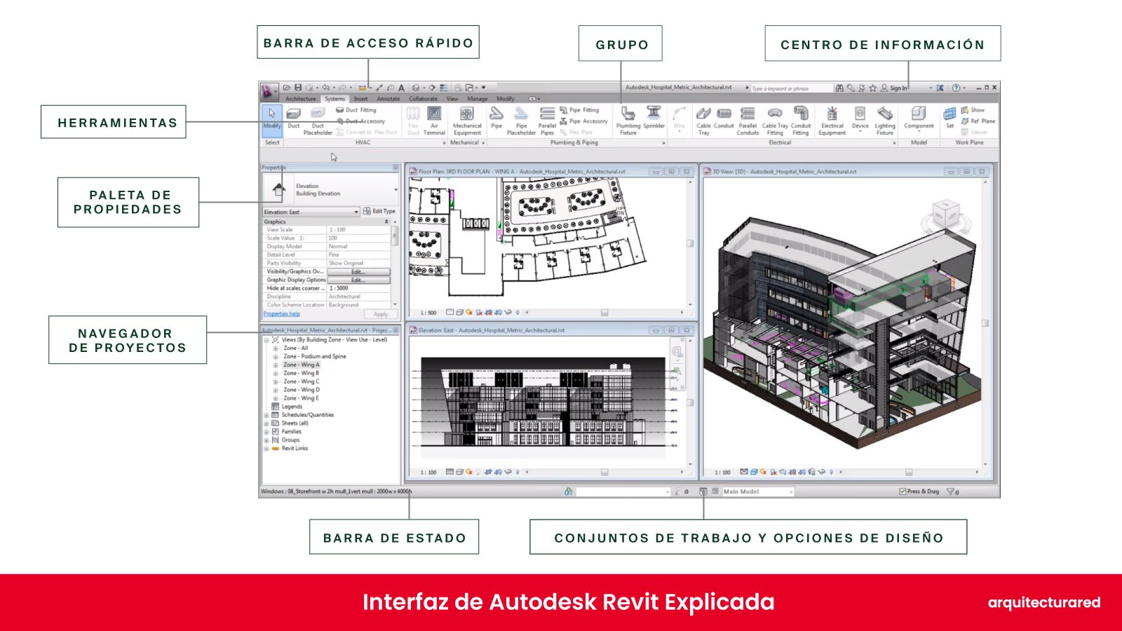 Interfaz-de-Autodesk-Revit-Explicada Autodesk Revit: ¿Deberías Comprarlo? ¡La Opinión del Arquitecto!