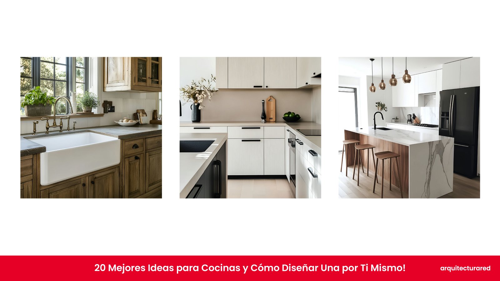 20 Mejores Ideas para Cocinas y Cómo Diseñar Una por Ti Mismo!