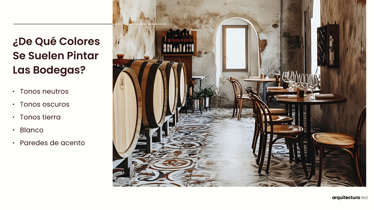 ¿De qué colores suelen pintarse las bodegas de vino?