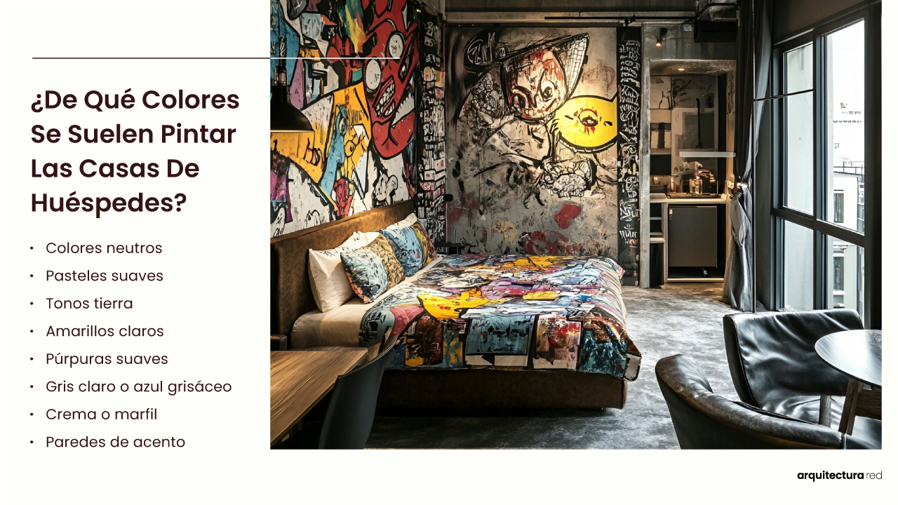¿Qué colores se utilizan habitualmente en las casas de huéspedes?