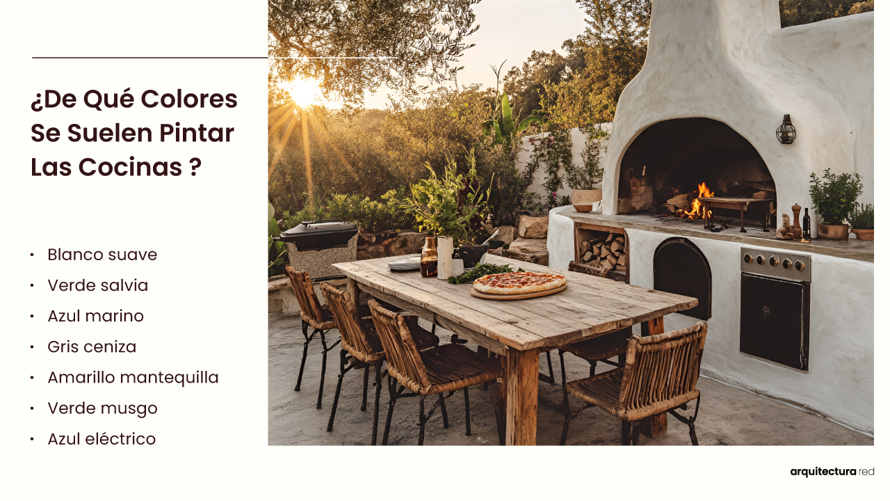 ¿Qué colores suelen usarse para pintar las cocinas?