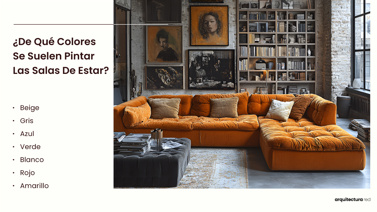 ¿Qué colores suelen utilizarse en las salas de estar?