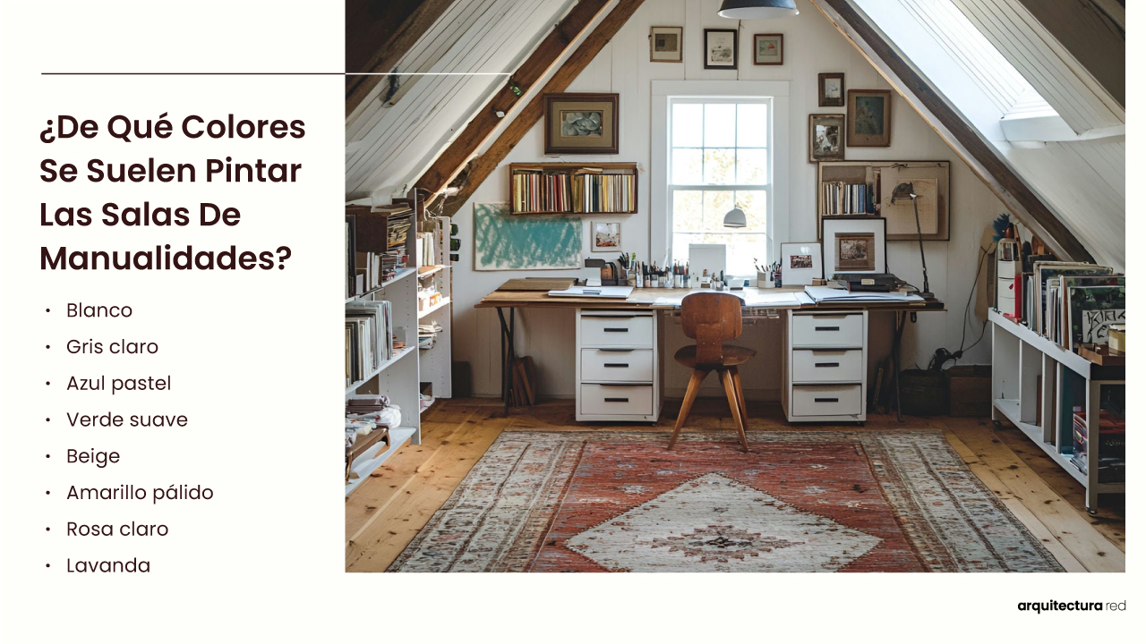 ¿De qué colores suelen pintarse las salas de manualidades?
