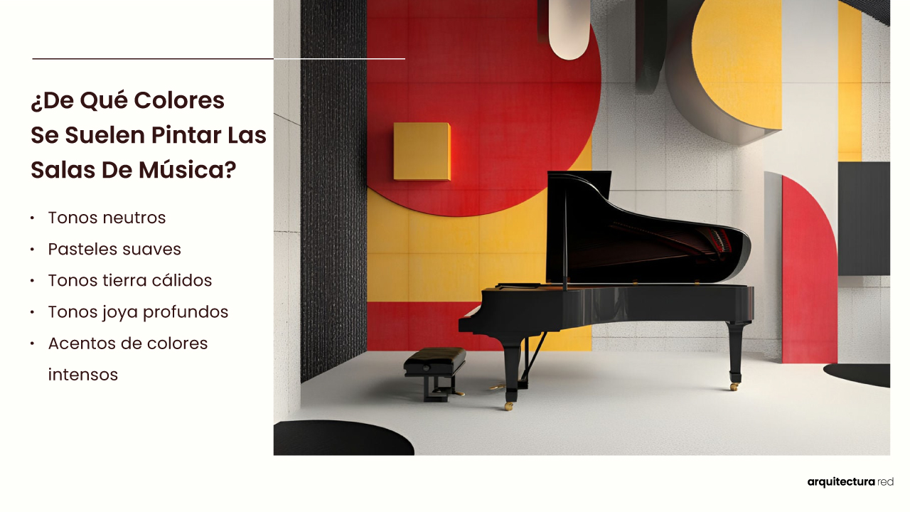 ¿De qué colores suelen pintarse las salas de música?