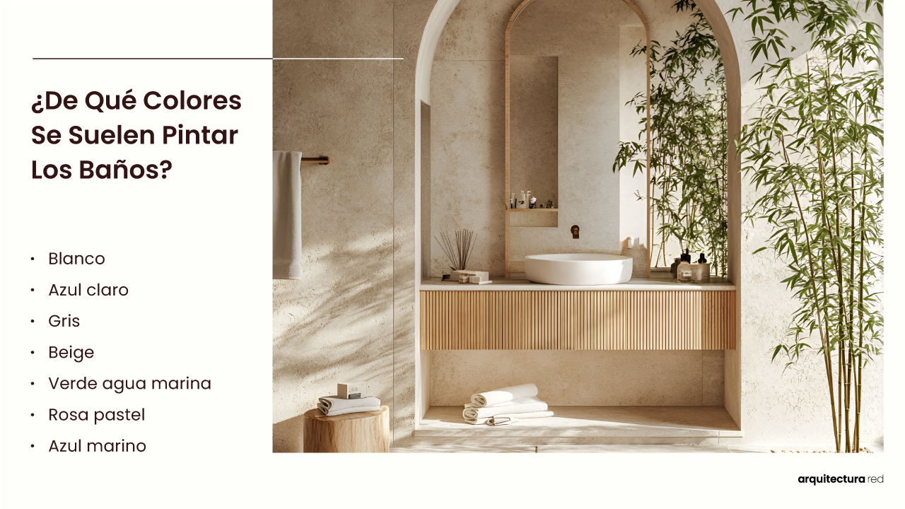 ¿Qué colores se usan habitualmente en los baños?