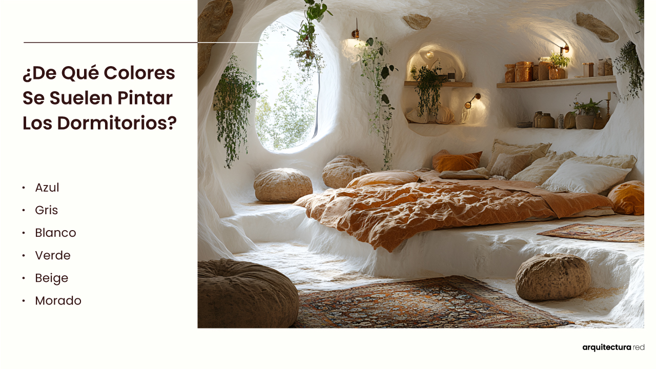 ¿Qué colores suelen usarse en los dormitorios?