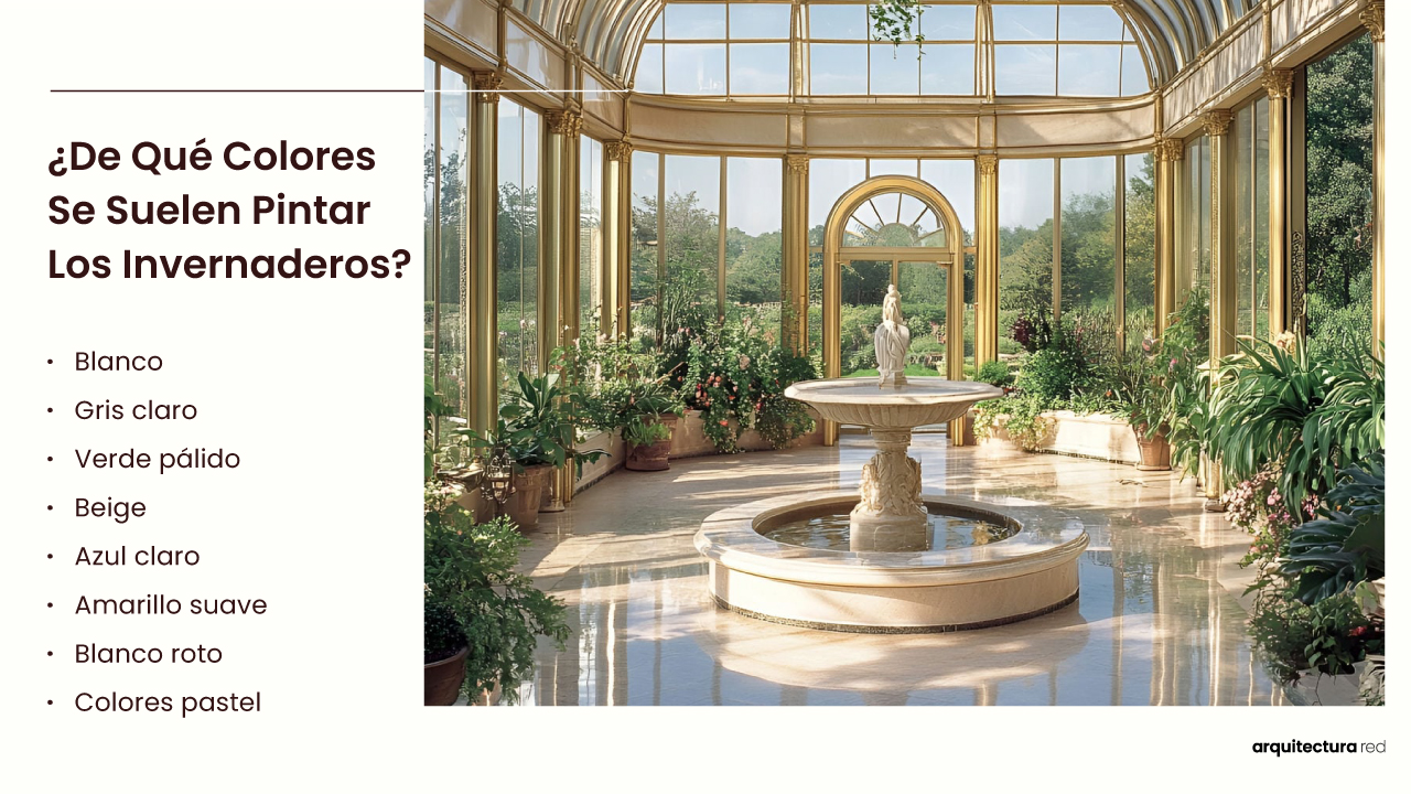 ¿De qué colores suelen pintarse los invernaderos?