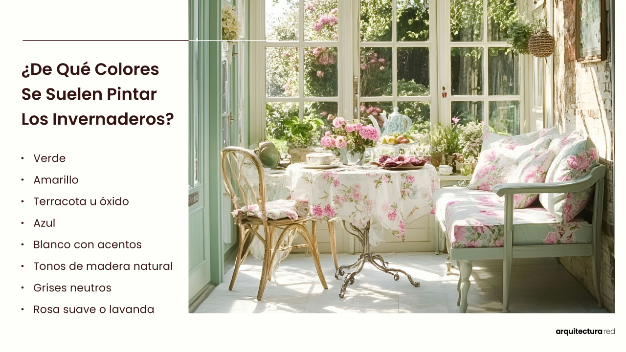 ¿De qué colores suelen pintarse los conservatorios?