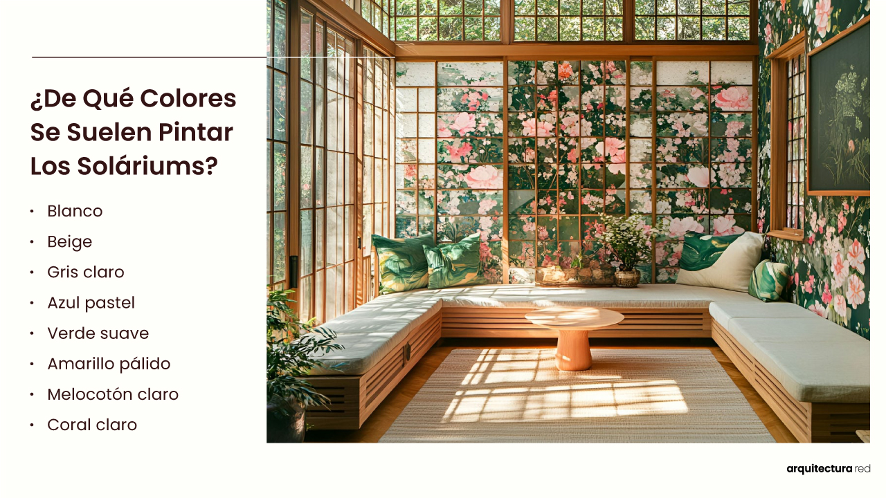 ¿De qué colores se suelen pintar los soláriums?