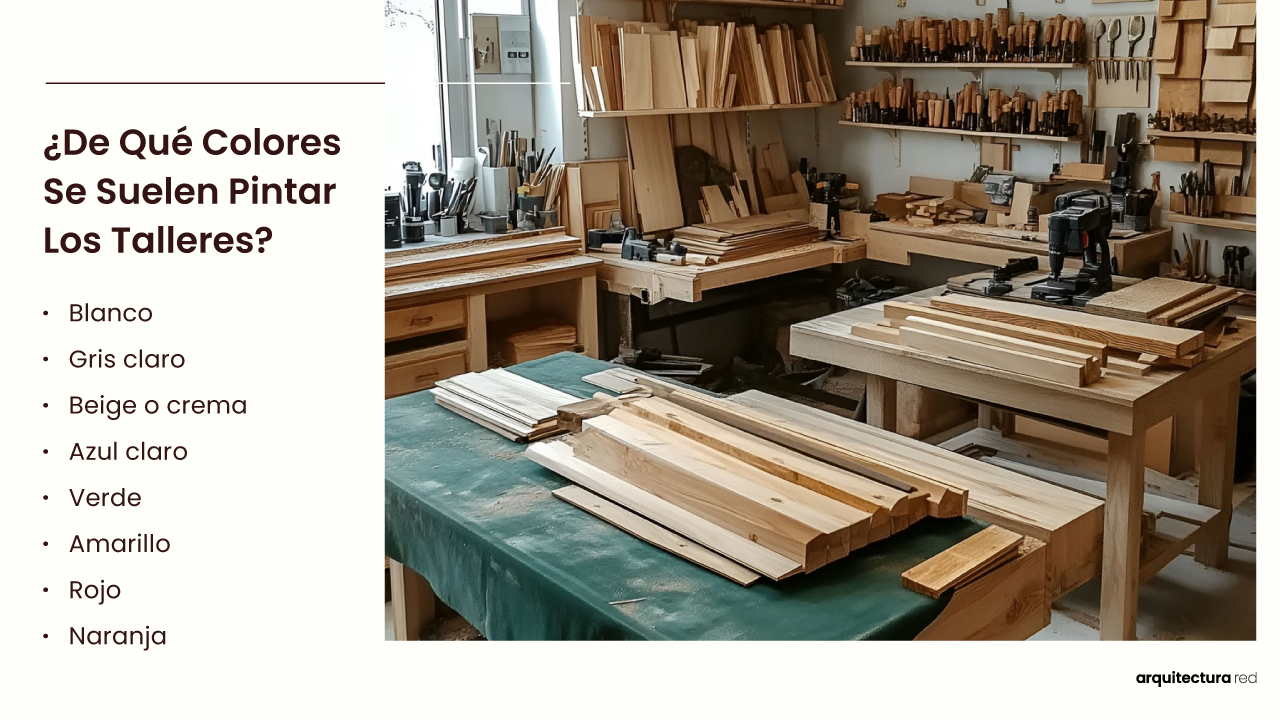 ¿De qué colores suelen pintarse los talleres?