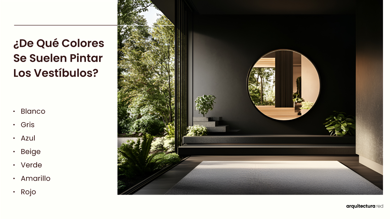 Vestíbulo - Tamaño, Funcionalidad, Usos, Mobiliario y Renovaci ¿Qué colores suelen usarse para pintar los vestíbulos?