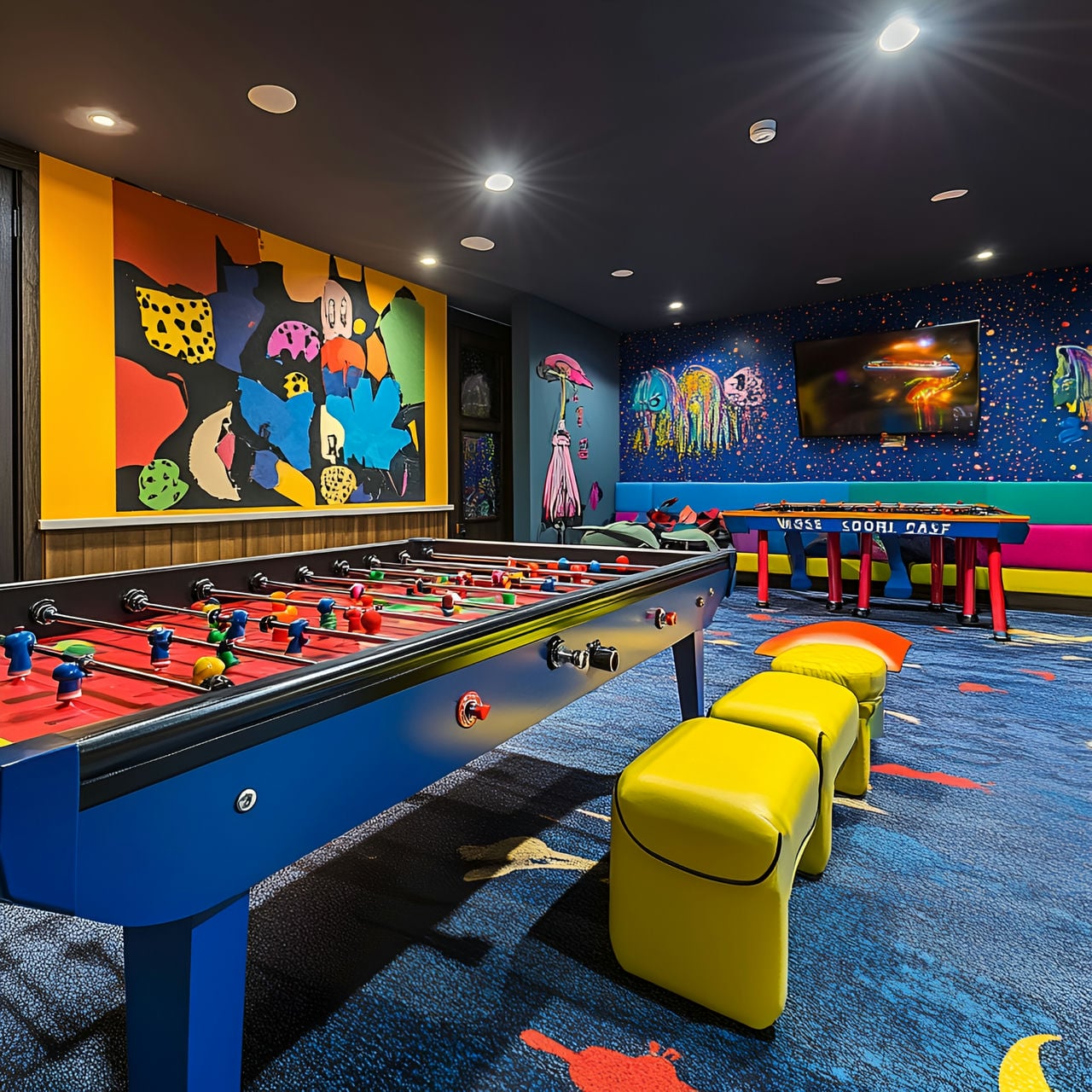 Sala de Juegos: Tamaño, Funcionalidad, Usos, Mobiliario y Renovación