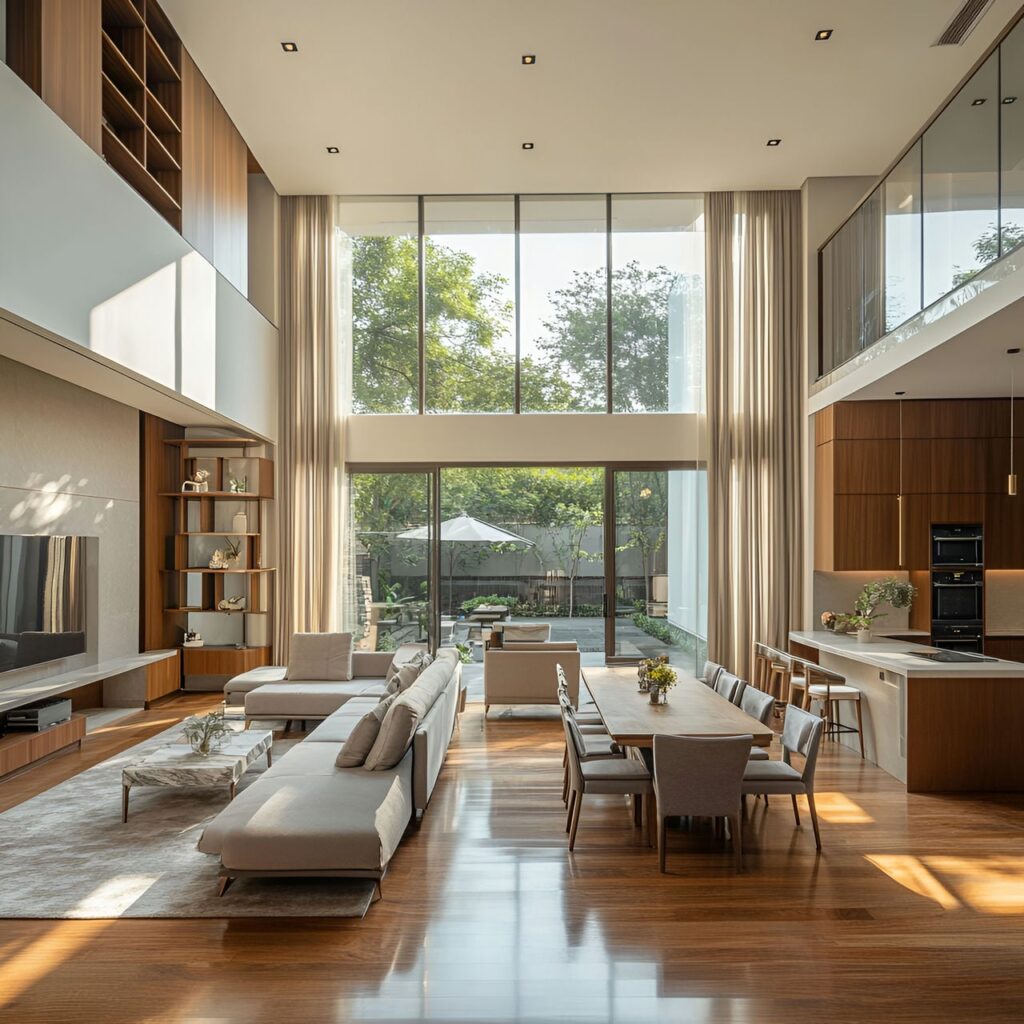 Gran salón: tamaño, funcionalidad, usos, mobiliario y renovación