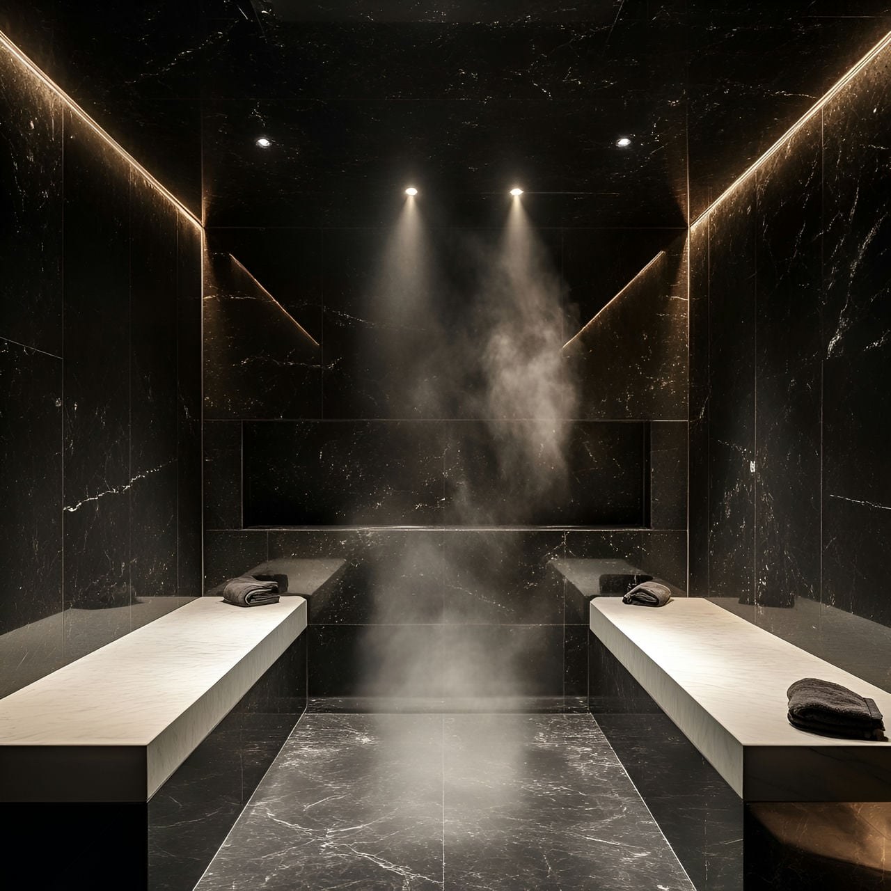 Baño de vapor: tamaño, funcionalidad, usos, mobiliario y renovación