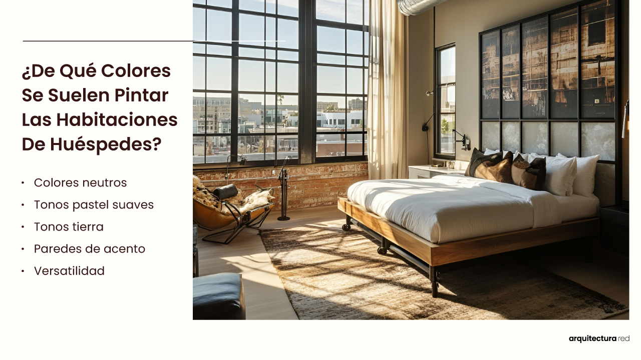 ¿De qué colores suelen pintarse las habitaciones de huéspedes?