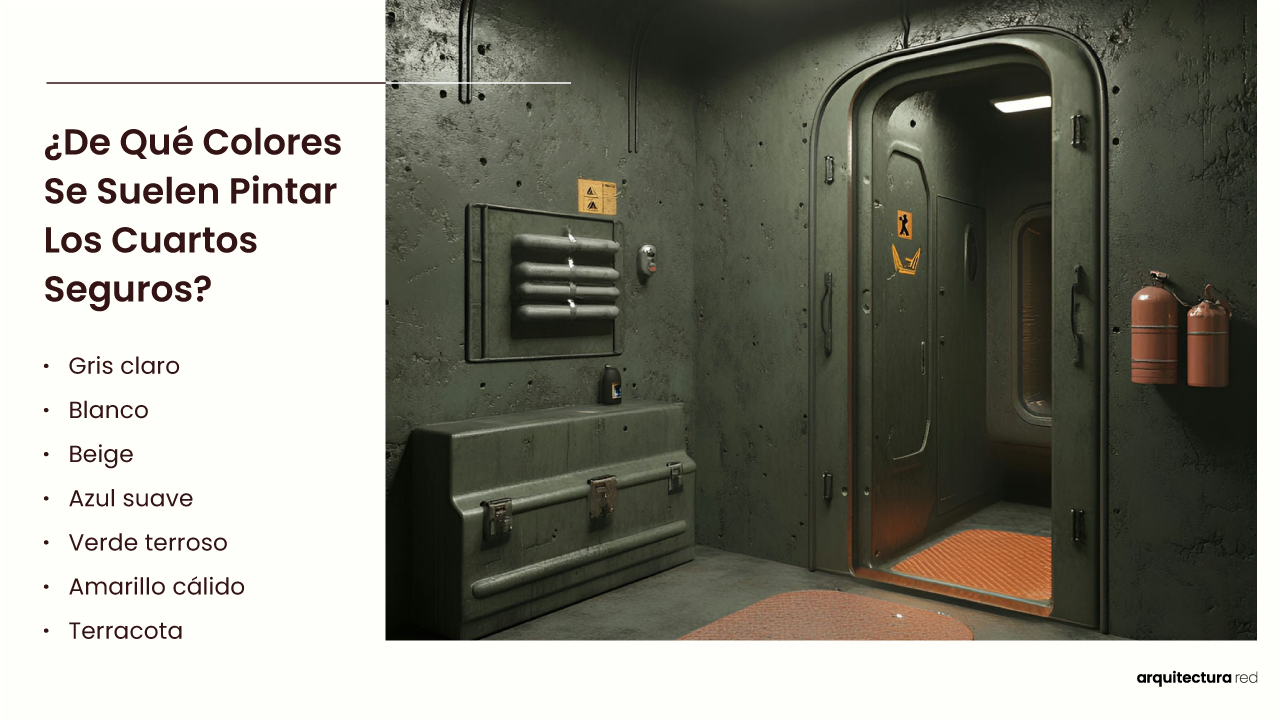 ¿De qué colores suelen pintarse las salas seguras?