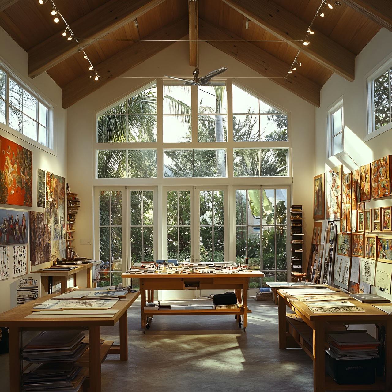 Sala de manualidades: tamaño, funcionalidad, usos, mobiliario y renovación