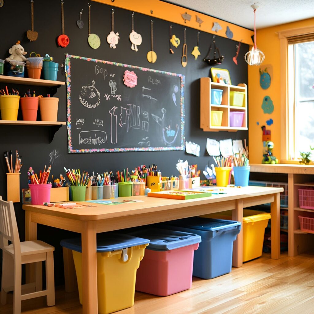 Sala de manualidades: tamaño, funcionalidad, usos, mobiliario y renovación