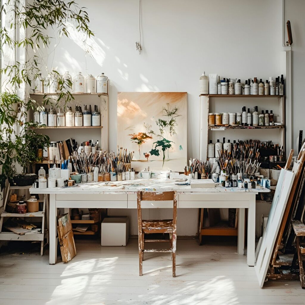 Sala de manualidades: tamaño, funcionalidad, usos, mobiliario y renovación