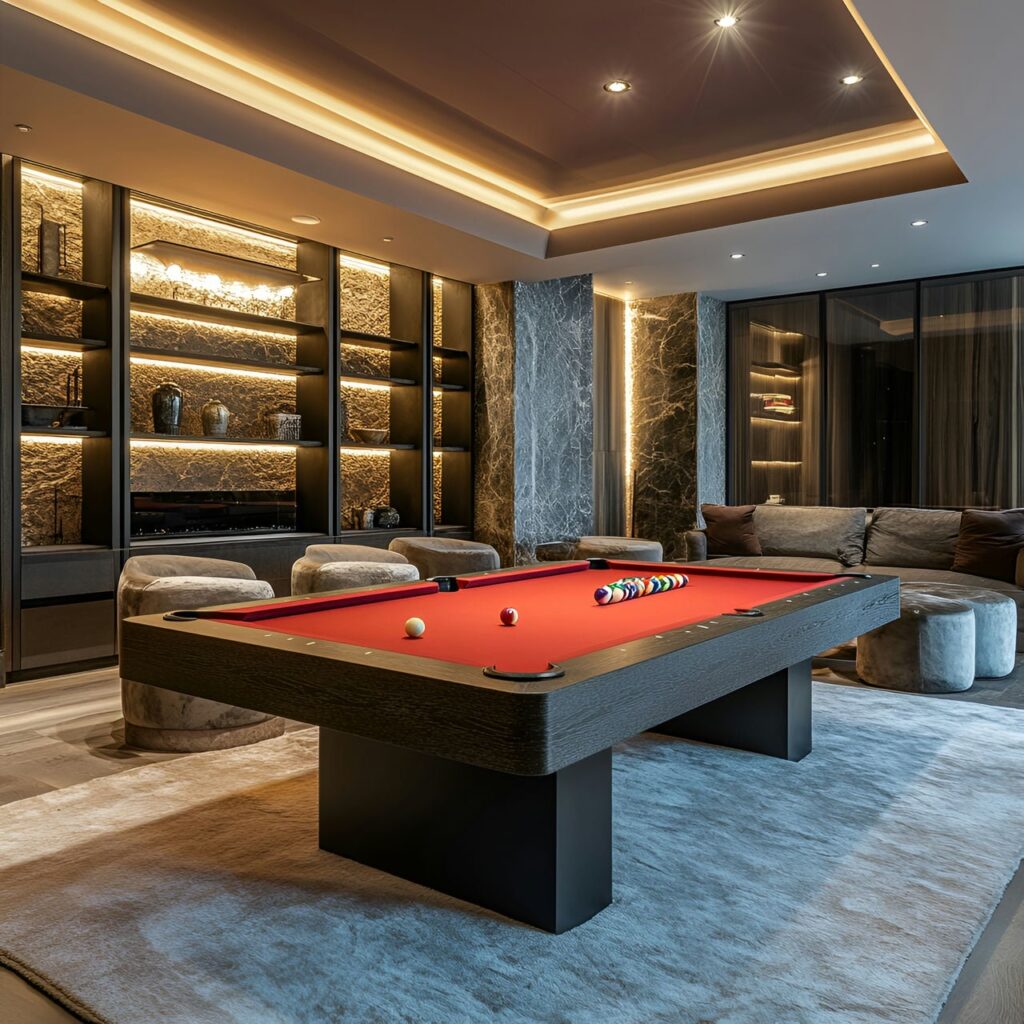 Sala de Juegos: Tamaño, Funcionalidad, Usos, Mobiliario y Renovación