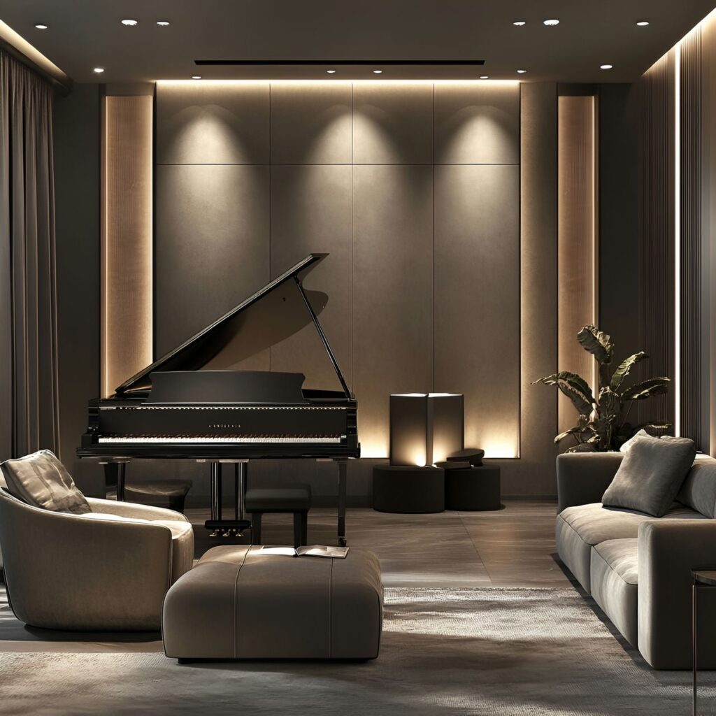 Sala de música: tamaño, funcionalidad, usos, mobiliario y renovación