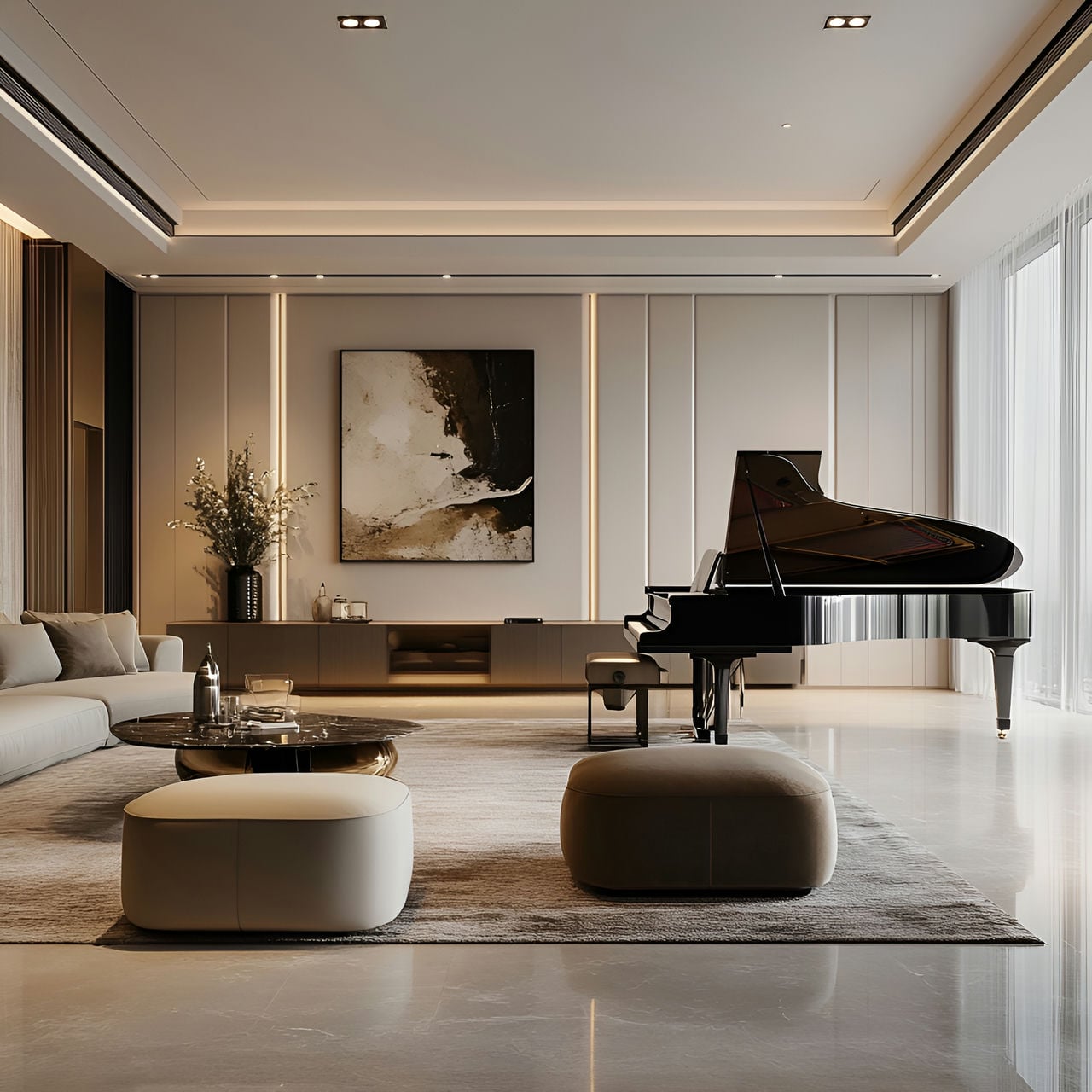 Salle de musique : Taille, Fonctionnalité, Usages, Mobilier et Rénovation