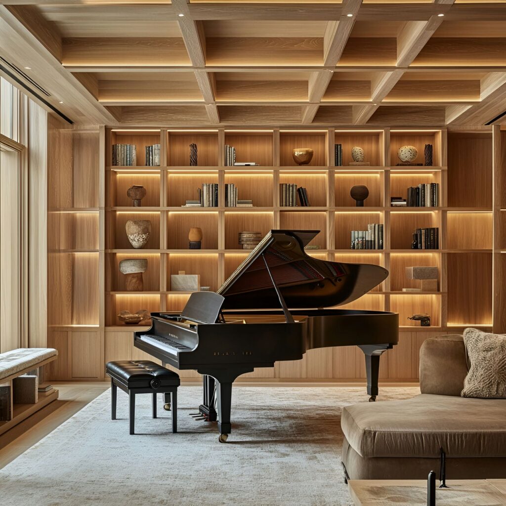 Sala de música: tamaño, funcionalidad, usos, mobiliario y renovación