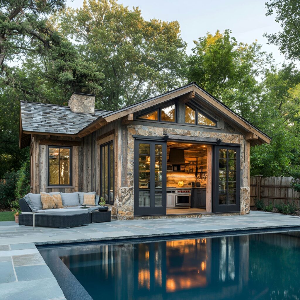 Casa de piscina: tamaño, funcionalidad, usos, mobiliario y renovación