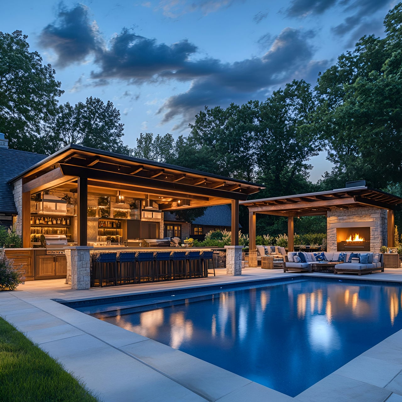 Casa de piscina: tamaño, funcionalidad, usos, mobiliario y renovación