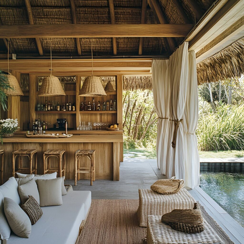 Casa de piscina: tamaño, funcionalidad, usos, mobiliario y renovación