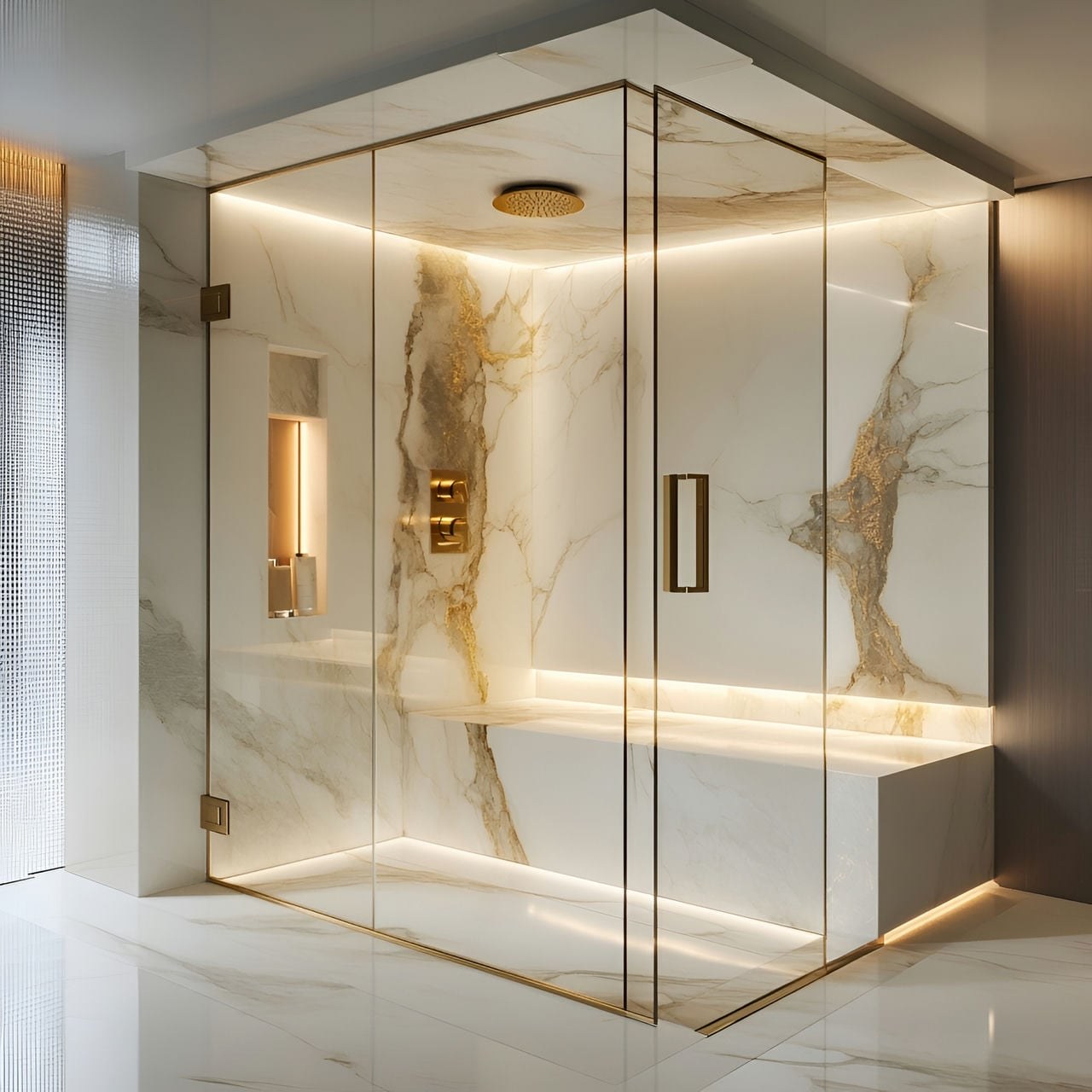 Baño de vapor: tamaño, funcionalidad, usos, mobiliario y renovación